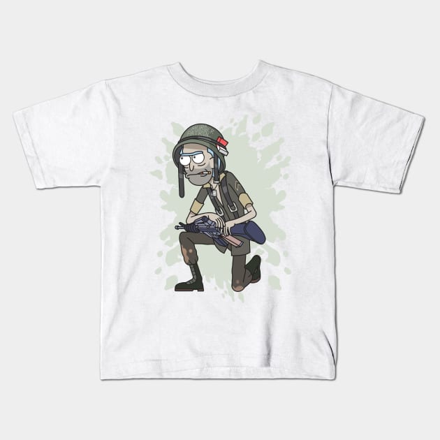 Soldier Kids T-Shirt by Alien cat